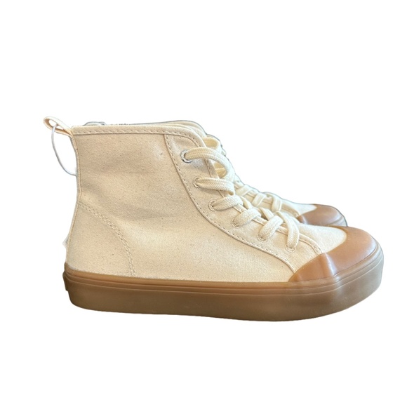 UpCycled Gecko Old Navy Canvas Kids Sneakers: Size 1 - Picture 9 of 11